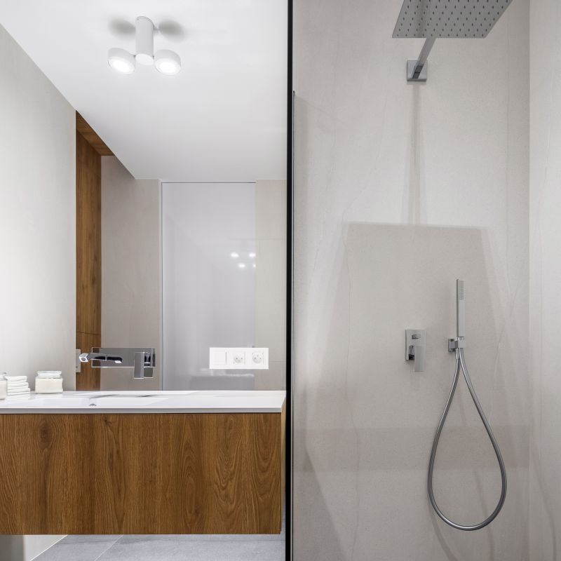 Luxury Shower with Rain Showerhead